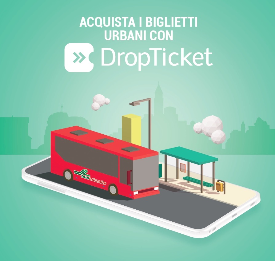 Acquista biglietti urbani con DropTicket: lapp per il tuo smartphone.